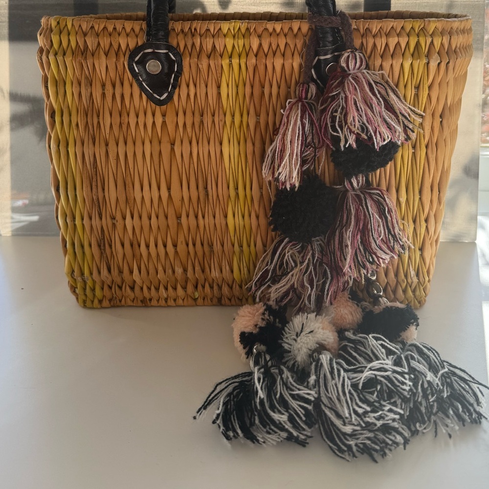 LINA BEADED POM POM TASSEL